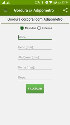 Nutrição android App screenshot 1